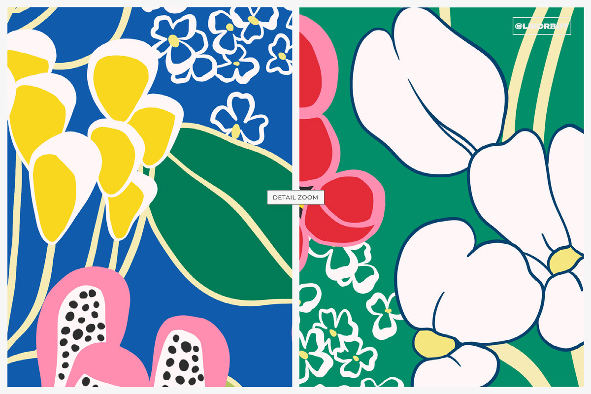 Abstract Flower Pattern and Graphics on Behance :: Behance
