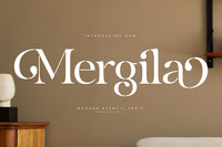 Mergila - Modern Stancil Serif
