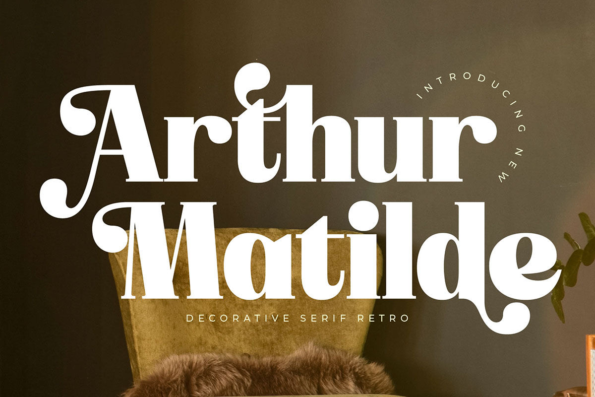 Arthur Matilde - Decorative Serif Retro rendition image