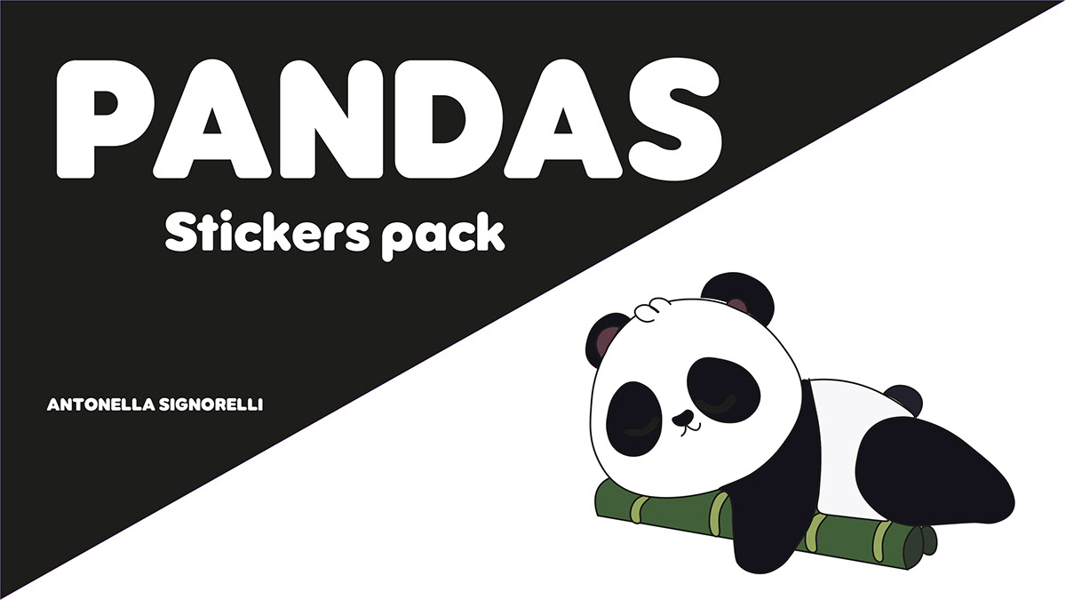 Stickers de pandas rendition image