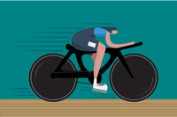 Flat-Illustration-Cyclist