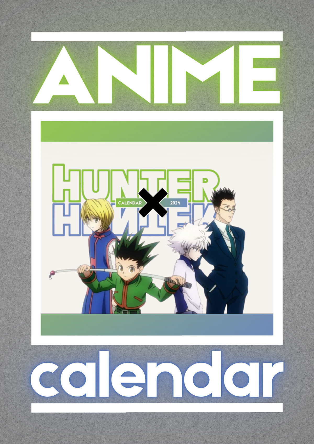 Anime calendar 2024 Hunter X Hunter rendition image