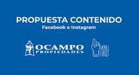 Propuesta de contenido para RRSS  Ocampo Propiedades