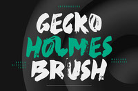 Gecko Holmes Brush Display Font