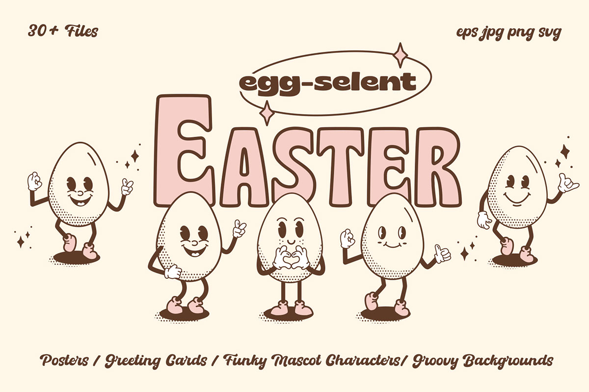 Egg-Cellent Easter Retro Collection rendition image