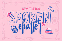 Spoken Chatter Font Duo