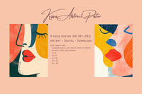 Kisses Abstract Poster