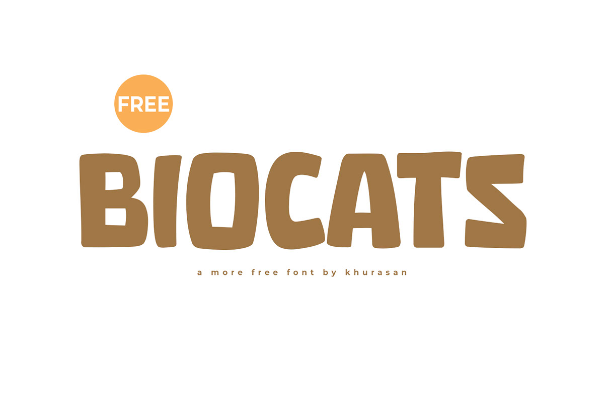 Biocats Font rendition image