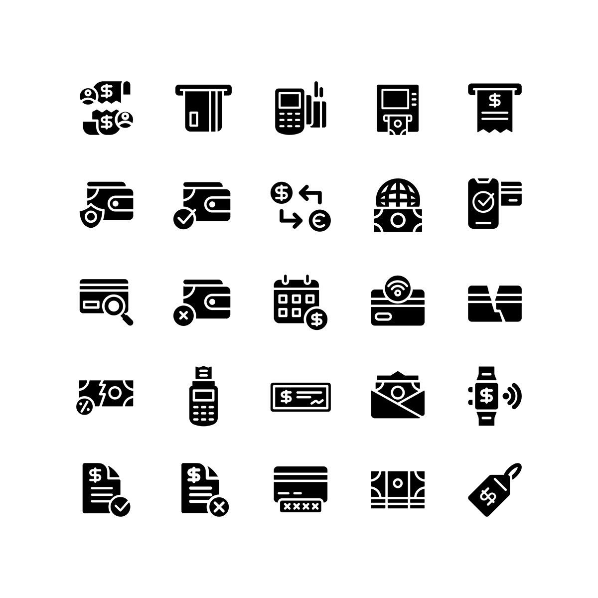 Payment Icon Set rendition image