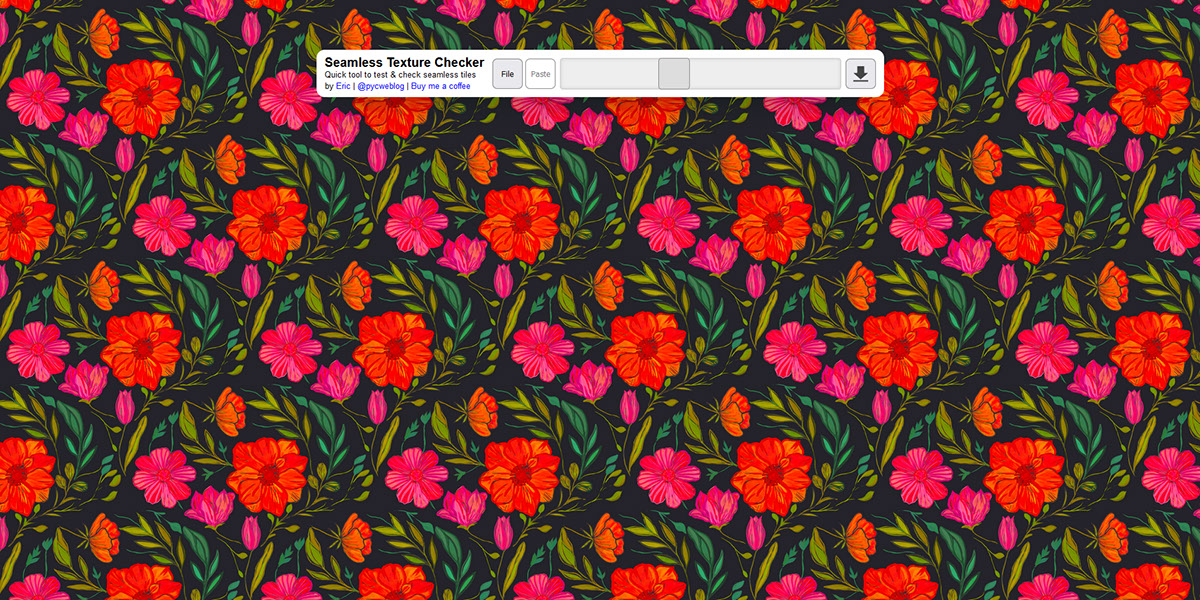 Vibrant Spring Garden Seamless pattern 12x12 rendition image