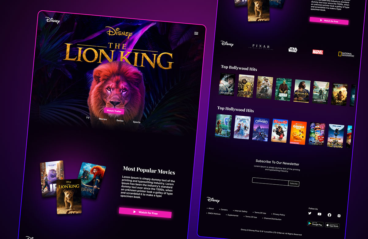 Designing a Full Website with Parallax Scroll Animation in Figma on ...