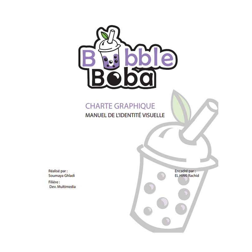 Bubble Boba - Vibrant Visual Identity rendition image