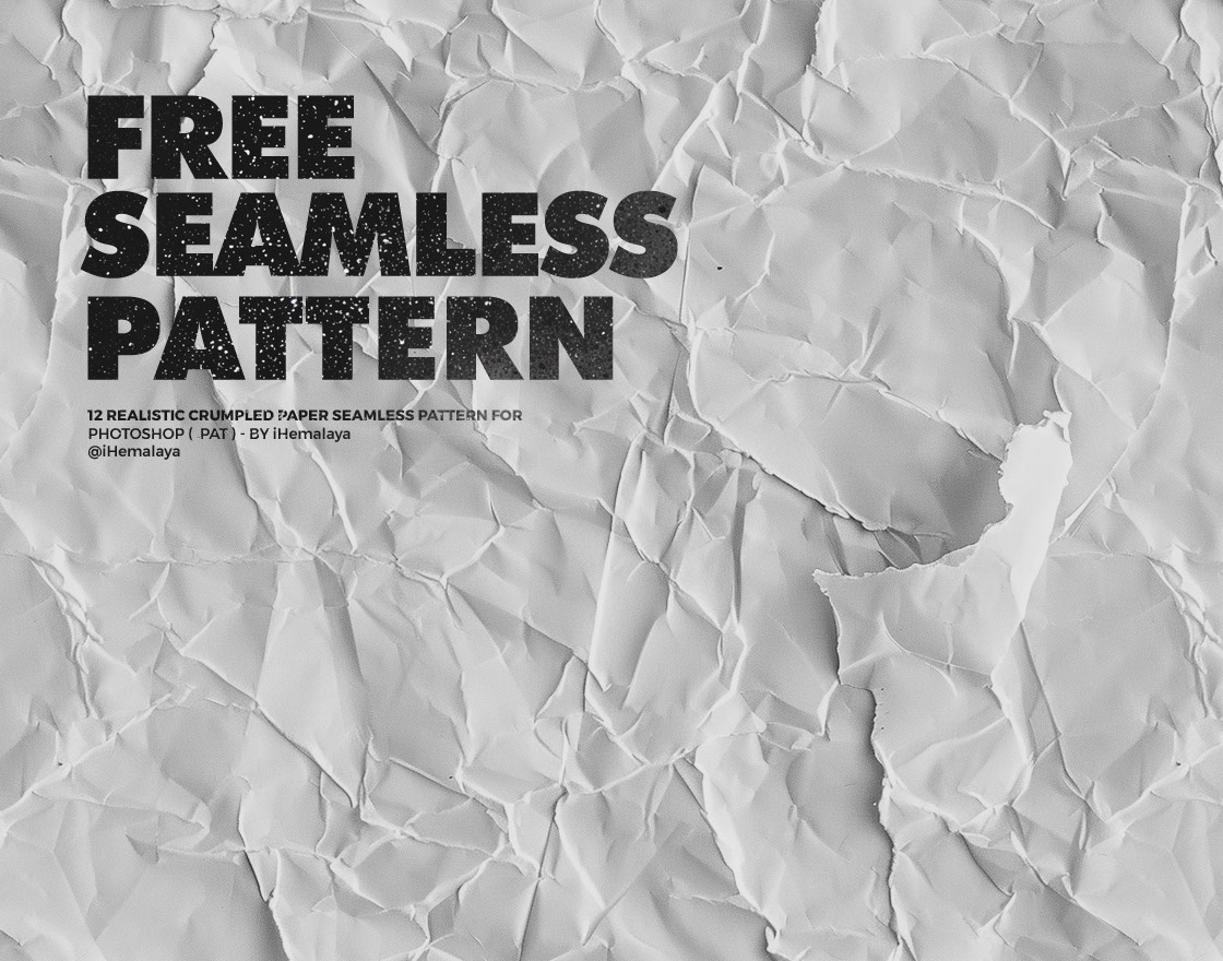 12 Crumpled Paper Seamless Patterns rendition image