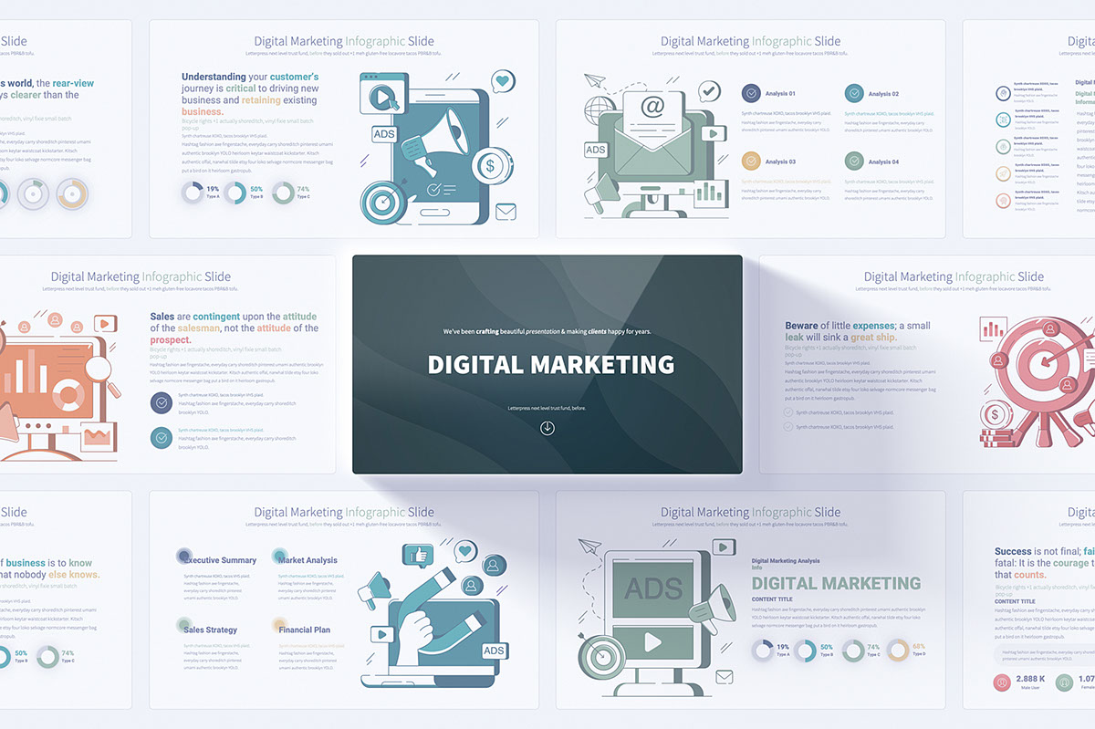 Digital Marketing PowerPoint on Behance :: Behance