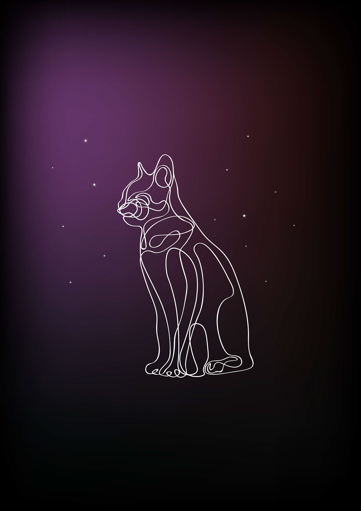 Glass Cat RGB rendition image