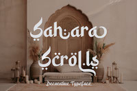 Sahara Scrolls Typeface