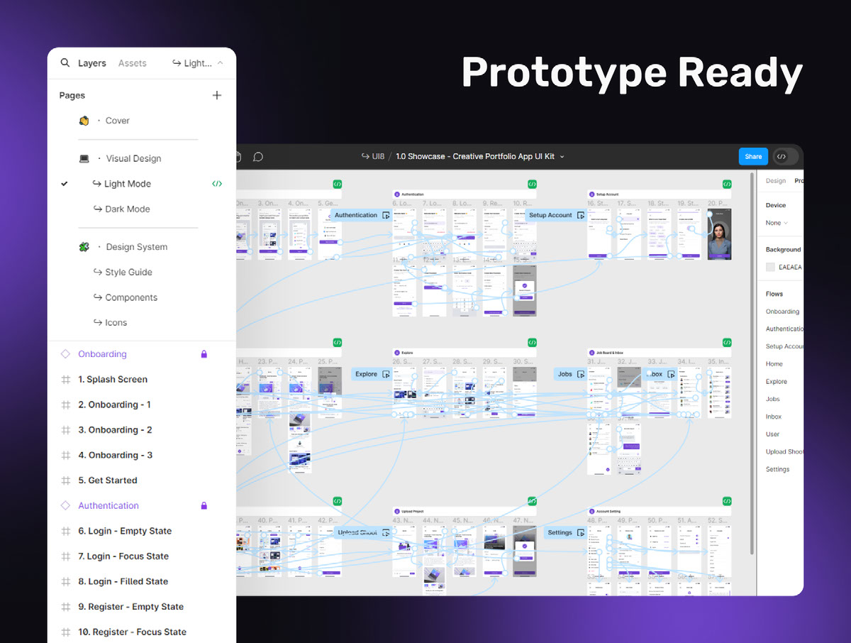 Creative Portfolio Mobile App UI Kit on Behance :: Behance