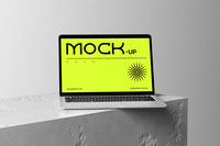 Material Scene of Macbook Mockup