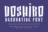 Doshiro Comic Display Typeface Handmade Fonts