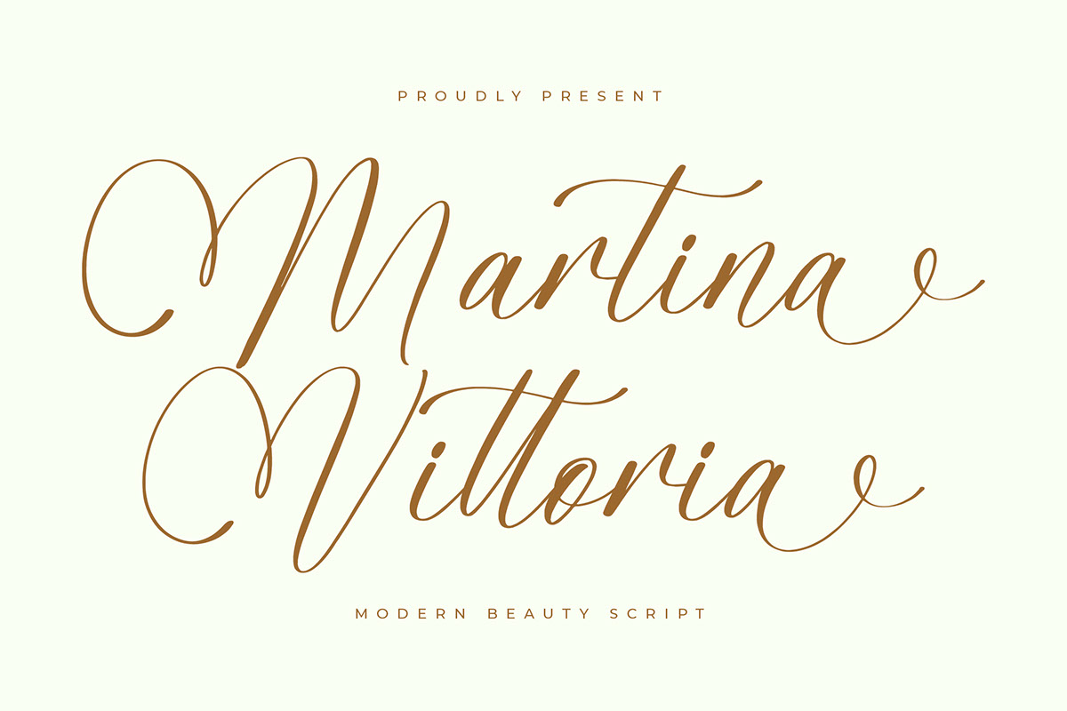 Martina Vittoria - Modern Beauty Script rendition image