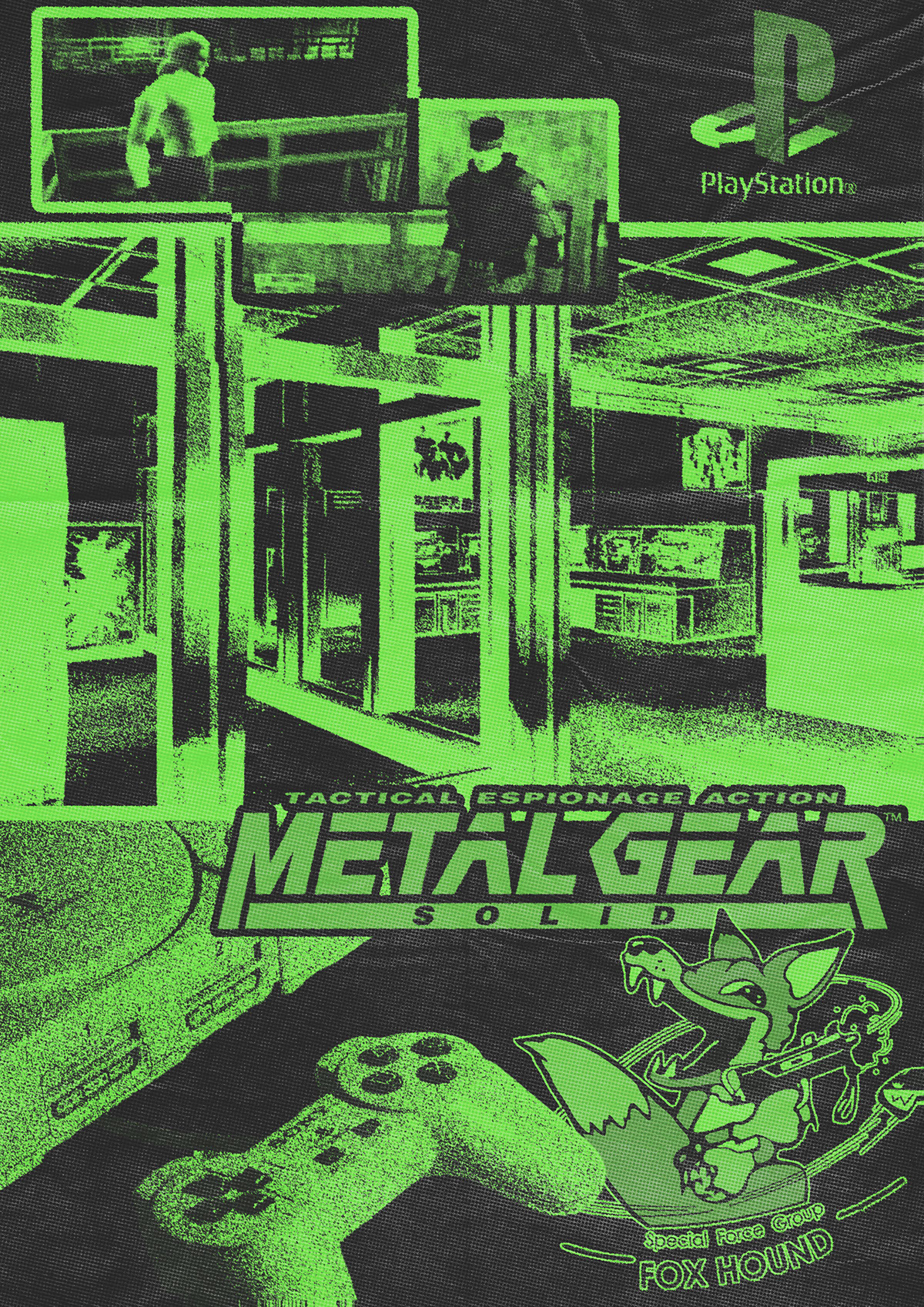 Poster Metal Gear Solid A4 rendition image