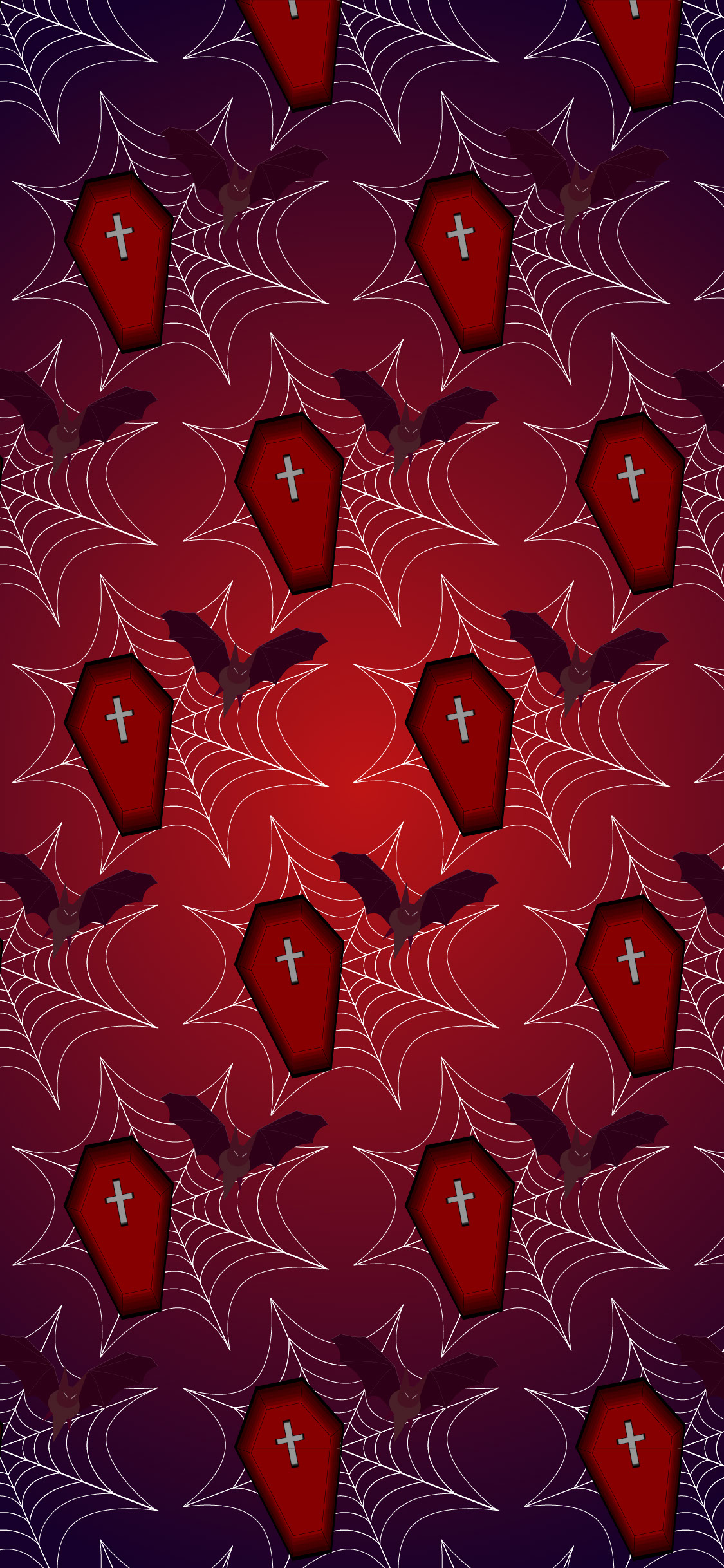 Gothic iPhone 13 Wallpaper - Original Red Version rendition image