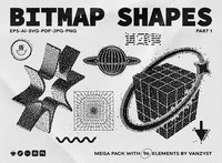 96 Bitmap Vector Shapes Part 1