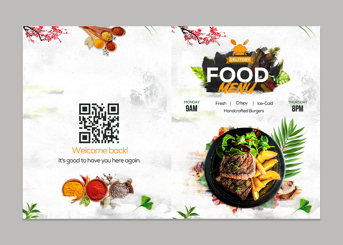 Food Menu Design rendition image