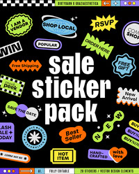 Flash Sale Sticker Pack - 20 Pieces