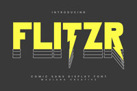 Flitzr Flash Comic Sans Display Font