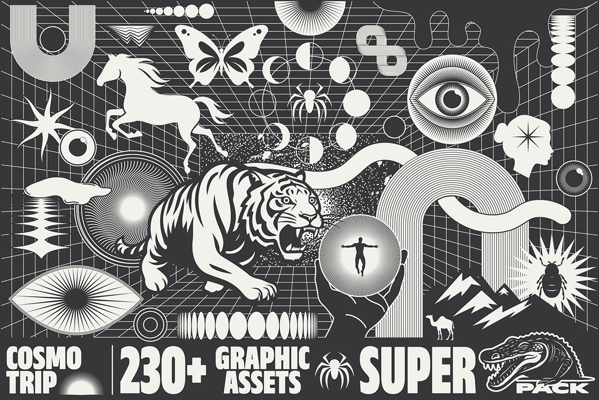 230 Bold Graphics Super Pack rendition image