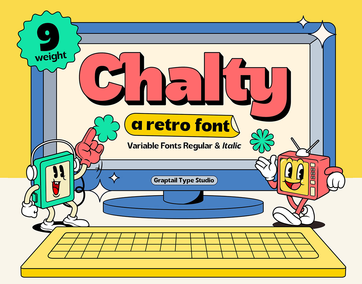 Chalty Font rendition image
