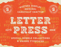 Letterpress Font Bundle Vol 1