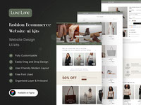 Clothing E-Commerce Landing Page Website UI Design