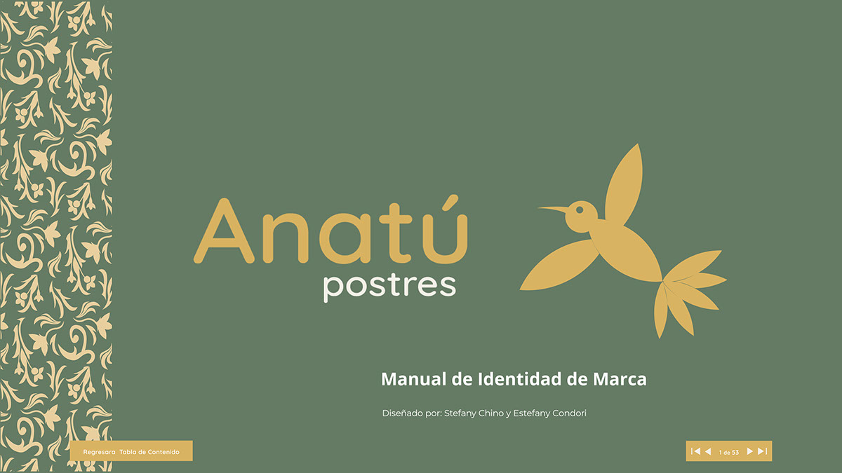 Anatu postres manual de marca on Behance :: Behance