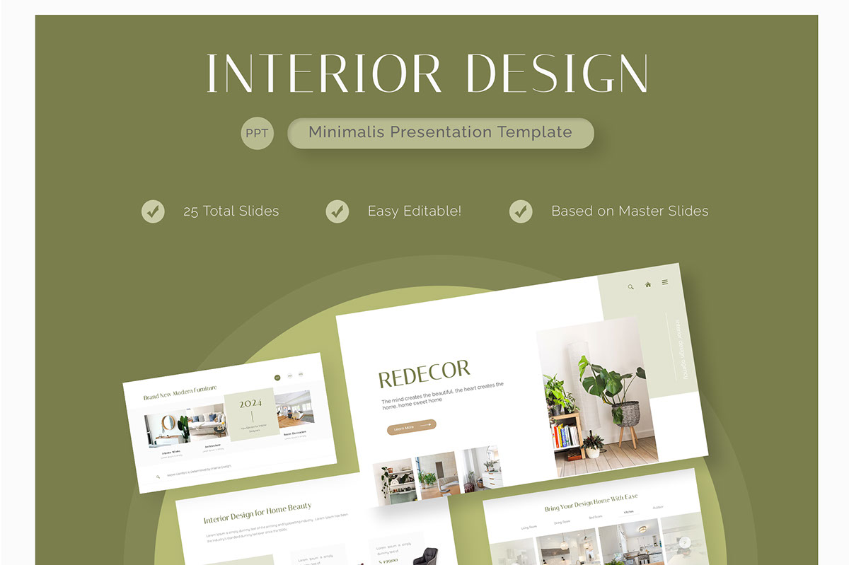 Redecor - Interior Design PowerPoint Template on Behance :: Behance