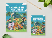 Animals in the Forest Coloring Book for Kids