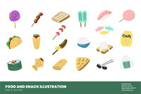 20 Food and Snack Illustration
