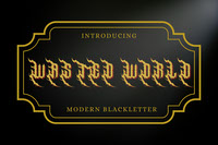 Wasted World Modern Blackletter