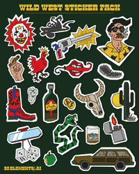 Wild West Sticker Pack - Commercial