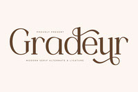 Gradeur Typeface