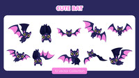 Cute Bat Vector Set