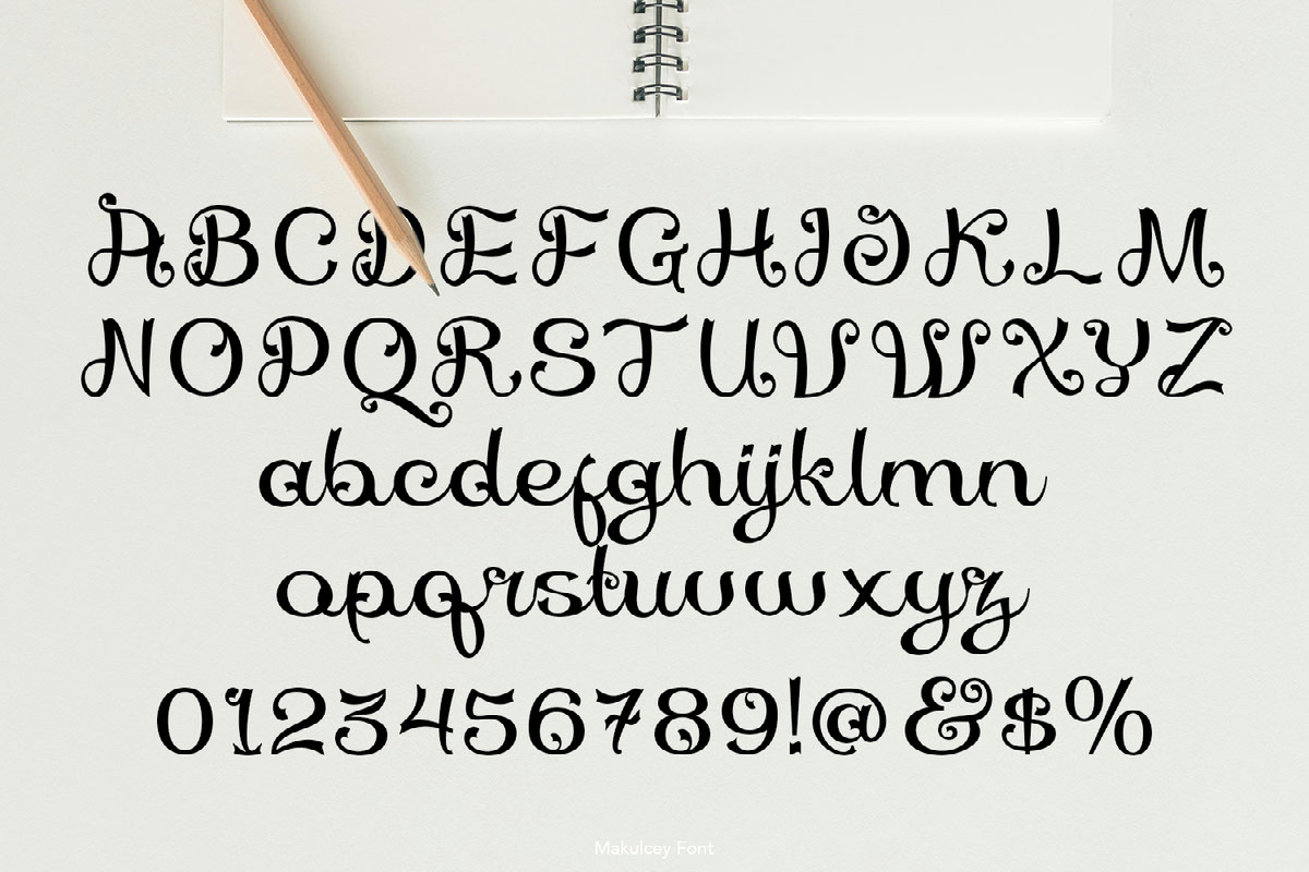 Makulcey Curly Script on Behance :: Behance