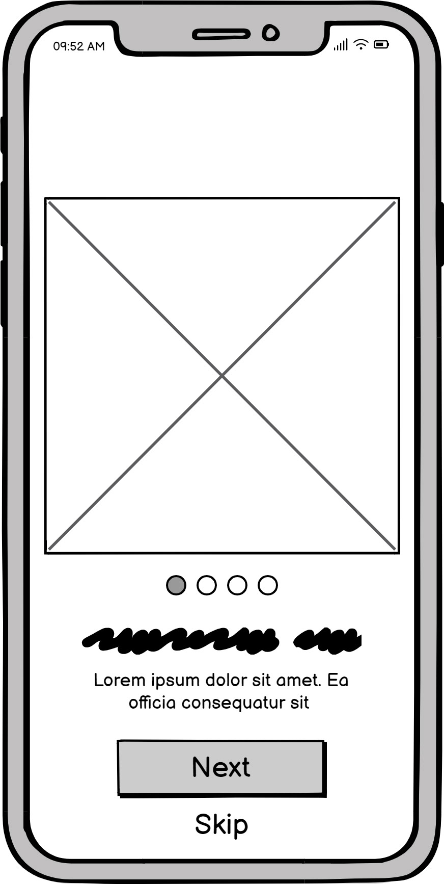 Online Education App Wireframing rendition image