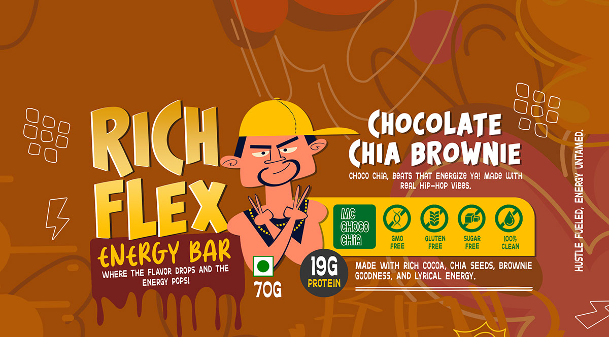 RichFlex Snack Bar Packaging rendition image