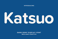 Katsuo Sans Display Font