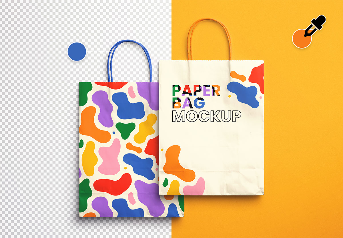Paper Bag Mockup rendition image