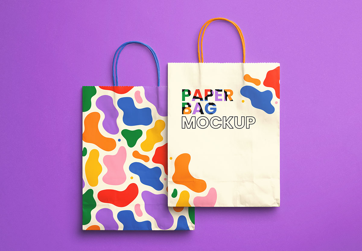 Paper Bag Mockup rendition image