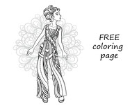 free coloring page sample