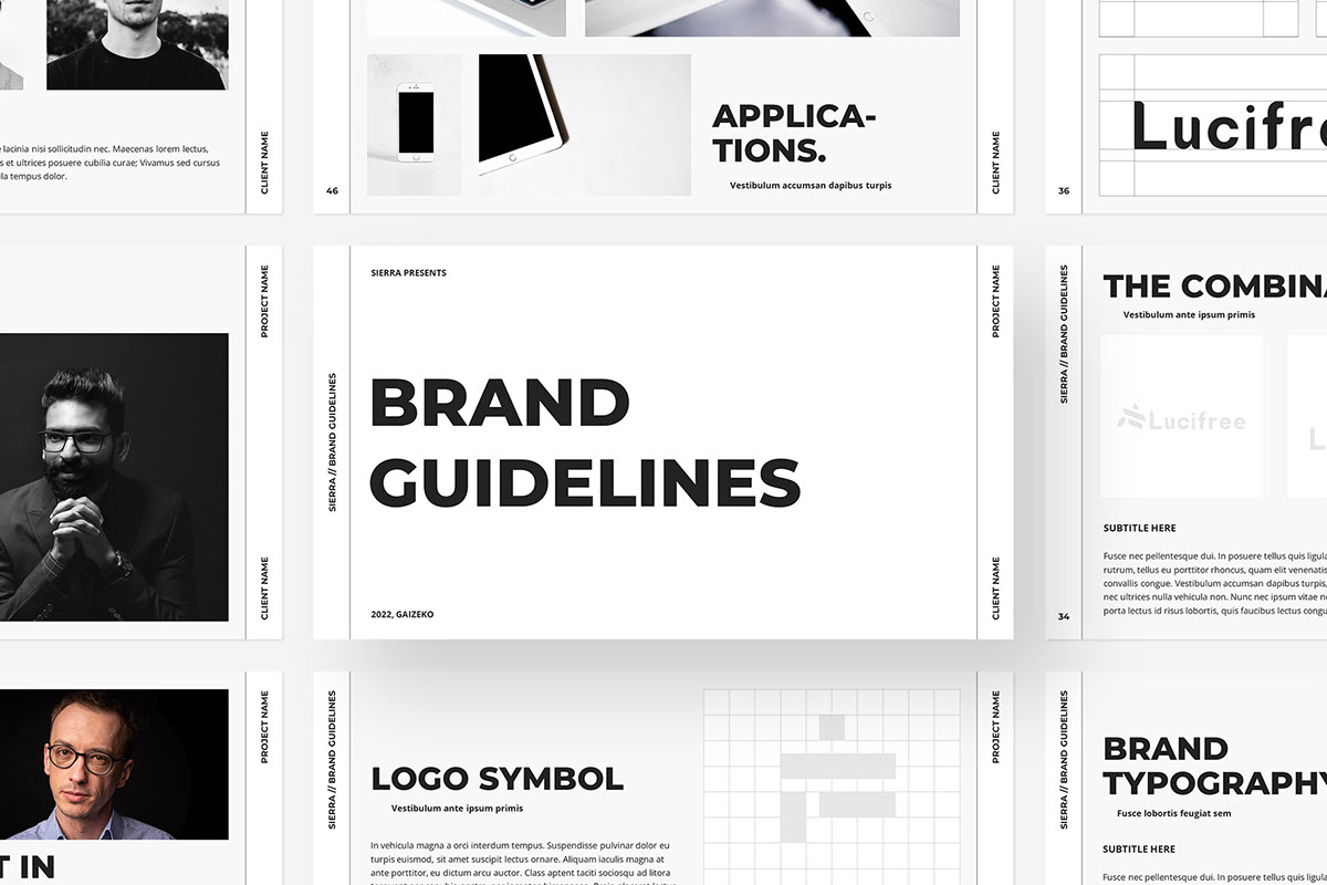 SIERRA - Brand Guidelines Template rendition image